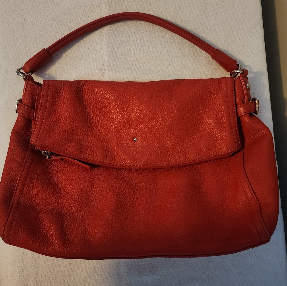 Red kate spade shoulder bag